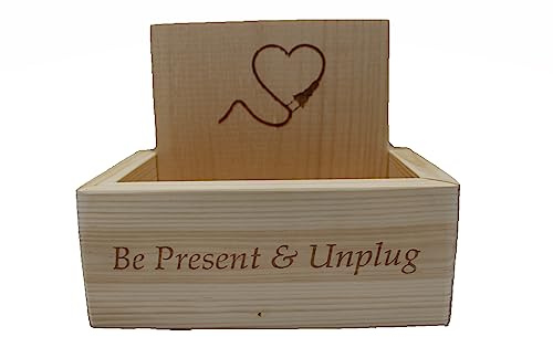 Unplug - Cell Phone Box - Compact Addition From Hidden Pond Gardens! Small in size but holds up to 8 phones vertically ! Handcrafted!