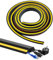 400 cm Floor Canalina Passacavi Adesiva Calpestabile, Nero Flessibile Pvc Passacavi Pavimento, Easy Cut Copricavi Con 3 Canali Del Cavo, Nascondi Cavi per Uffici, Officine, Magazzini