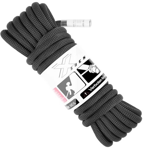 X XBEN 27.3KN Statisches Seil 10mm - UIAA-Zertifiziert für Höhenrettung, Bootstauwerk, Ankertauwerk & Hebezeug - Längen: 10m, 20m, 30m - Hohe Tragfähigkeit & Abriebfestigkeit