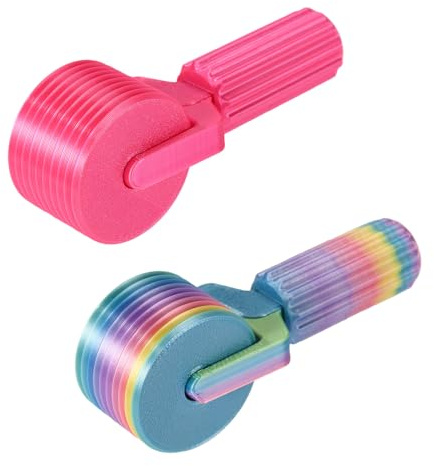 Sinbana 2pz Rullo Diamond Painting, Essenziali Strumenti con Presa Facile per Diamond Painting 5D Accessori Arte Artigianato per Principianti Adulti Bambini (Rosso Rosa, Colore Macron)