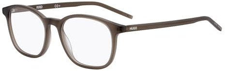 HUGO Rechteckig Azetat Brillen in Matte Brown für Herren, Brille mit Sehstärke, optional mit Sonnenbrillen tönung oder Blaulichtfilter (Modell Hg 1024)