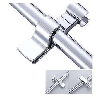 Supporto per doccia a mano, supporto per soffione doccia da 16-29 mm, supporto per doccia universale, cursore per doccia regolabile in altezza senza foratura