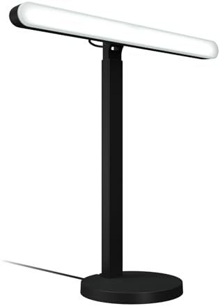 Logitech G Litra Beam, luz LED principal premium para gaming, TrueSoft, soporte de escritorio ajustable, ajustes de brillo/temperatura de color, control de aplicación de escritorio, PC/Mac - Grafito