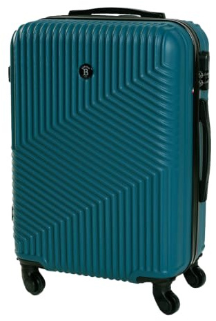 BERTOO Milano XXL Valigia rigida grande 99L ABS 4 ruote girevoli Lucchetto a combinazione Verde