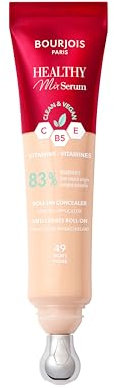 Bourjois Healthy Mix 2-in-1 Correttore in siero, Leviga rughe e segni d’espressione, Rinfresca il contorno occhi, con Caffeina, Vitamine C, E e B5, Vegano, Applicatore rinfrescante, Ivory, 11 ml