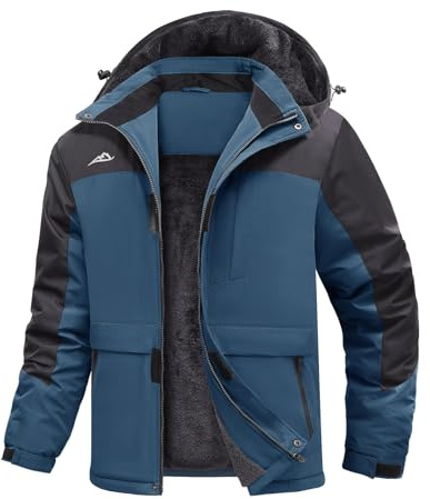 Svanco Chaqueta De Esquí Chaquetas De Hombre Impermeable Forro Polar Abrigo Con Capucha Desmontable Invierno Cálido Patinaje Sobre Hielo Chaqueta Abrigos Snowboard Trabajo Chaqueta Para Hombres