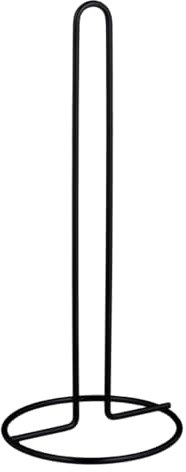 Portarrollos de Cocina de Acero Inoxidable Negro, Portarollos para Papel de Cocina, Soporte para Papel de Cocina, 32 cm x 13 cm de Diametro para Rollo Papel Cocina estandar