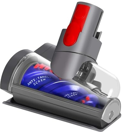 Mini Elektrobürste für Dyson V7 V8 V10 V11 V15 Staubsauger, Turbinendüse Ersatzbürste Zubehör Entfernt Milben,Turbinendüse für Sofa, Autositz,Teppich