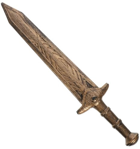 Gatuida und Requisiten Ninja gefälscht Leistung Schwerter Degen heeloween säbel shotout Piratenspiele Decor Toy Plastikschwert Römisches Requisite pp Golden