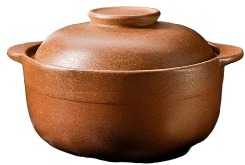 Casseruola in ceramica resistente alle alte temperature per brasare e zuppe, non smaltata