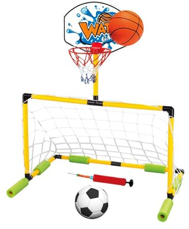 Canestro Da Basket Per Piscina Giocattolo Galleggiante 2 In 1 A Punteggio