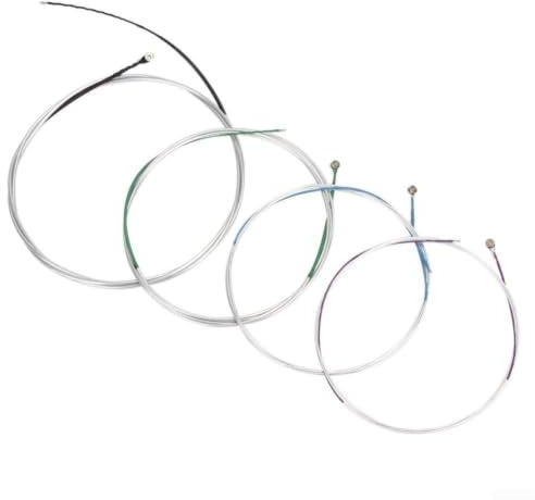 NEIQIUWING Cello strängset tyskt silver C-G-D-A för 4/4 och 3/4 cello, stålkärna med silverlindning, hållbar och stämstabil, ersättningssträngar för orkester och skola