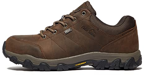 Peter Storm Men’s Lindale Walking Shoes with High Traction Rubber Sole for All Seasons, Durable Leather Uppe (Brown, UK Footwear Size System, Adult, Men, Numeric, Medium, 8)