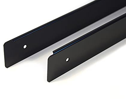 Plinthe d'angle R+L - Barre latérale de cuisine - Plan de travail - Noir - 38 mm