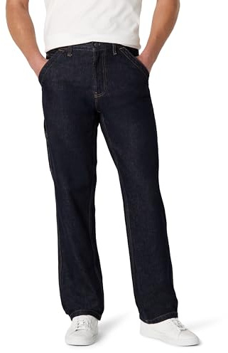 Amazon Essentials Men's Rigid Relaxed-Fit Workwear Carpenter Jeans, Rinse, 38W x 32L