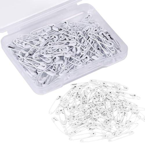 Voarge 250 spille di sicurezza, 19 mm, mini spille da cucito, ideali per abbigliamento, maglieria, cucito, 250 pezzi