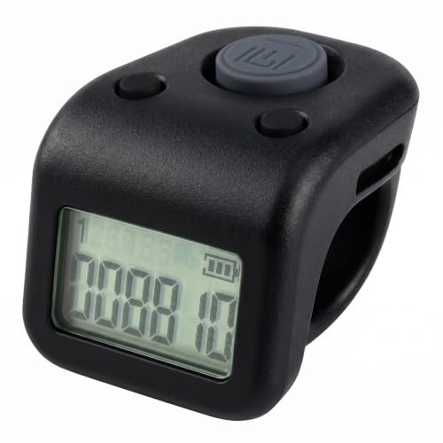 Bemonew Compteur électronique de Doigts, Compteur de Tours Natation étanche, numérique Rechargeable avec 6 Ensembles données