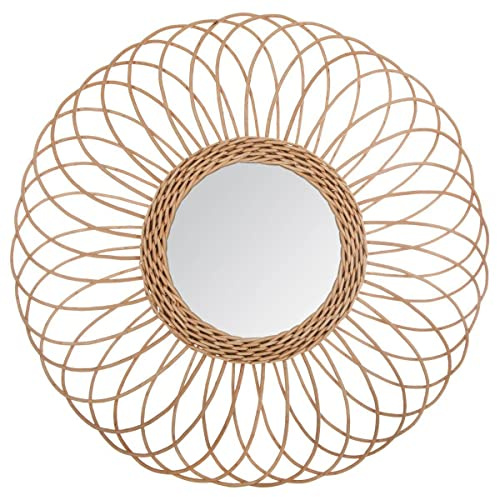 Atmosphera - Spiegel 'Rosace' - Rattan D 58 cm - Beige