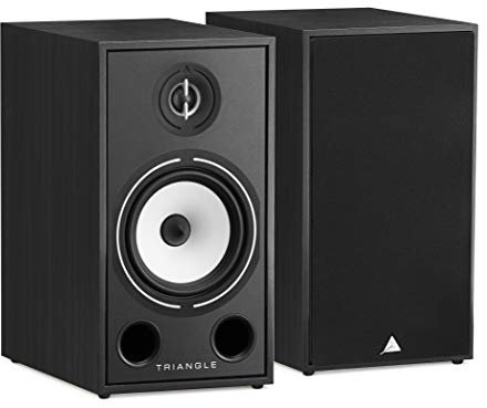 Triangle - Enceinte Bibliothèque Hi-FI BOREA BR03 - Puissance Admissible 100W - Rendement 90 DB/W/m – Polyvalente Musique et Home-Cinéma - 206 x 380 x 314 mm - Noir (Paire)