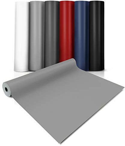 Revêtement CV Expotop, coupé, différentes largeurs, différentes couleurs, au mètre, revêtement en PVC longueur sur mesure (100 x 100 cm, gris)