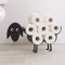 Marco Paul Sheep Toilettenpapierhalter, schwarzes Metall, Schaf, Toilettenpapierhalter, Badezimmer, Gästeanzug, Toilettenpapieraufbewahrung, hält bis zu 7 Rollen, Taschentuchrollenstapler