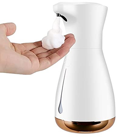 Dispenser Automatico di Disinfettante per Le Mani, Dispenser Sapone Automatico Liquido Senza Contatto 700ml, Dosatore Sapone Liquido Ricaricabile USB per Bagno Cucina Hotel Ristorante White