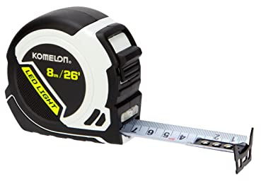 Komelon 8m/26' LED Tape Measure - Inch Metric