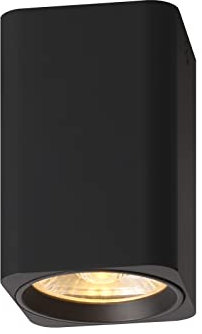 DAWALIGHT Focos Superficie Negro Redondo 10w 3000k Blanco Cálido ，Focos para Techo Lámpara de Techo Aluminio Luz para Salón Dormitorios Baño Cocina, Aluminio, Negro