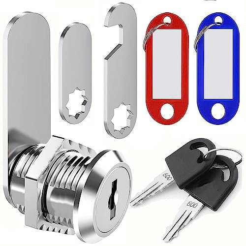 ZiYuya Serrure de boîte aux lettres avec des clés similaires, serrure d'armoire, serrure de boîte aux lettres, serrure de tiroir, serrure de commode, serrure de porte de placard (25mm)