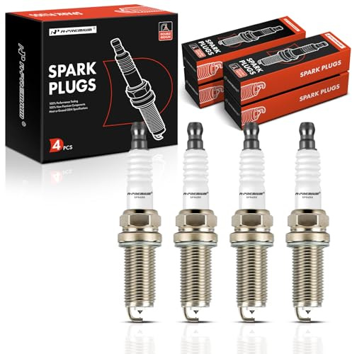 A-Premium Double Iridium Spark Plugs Compatible with Toyota Camry 2018-2020, RAV4 2019-2020, Corolla 2019-2020, Highlander 2020, Avalon 2019-2020 & Lexus ES300h 2019-2020, UX250h, Pack of 4