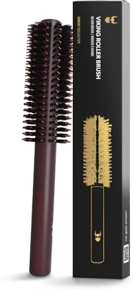 The Beard Struggle Viking Roller Brush - Heat-Resistant Round Hair Brush for Styling Hair or Beard - Reduce Frizz & Tangles - Beard Brush for Men