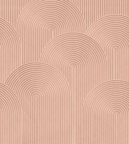 Esta Home fotomural diseño 3D rosa terracota 250 x 279 cm