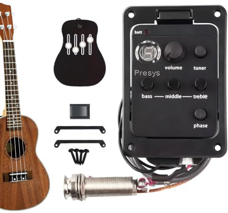 Control de volumen de guitarra acústica, pastilla de guitarra acústica | Amplificador de preamplificación de pastilla | Ecualizador de preamplificador de guitarra, transductor eléctrico acústico, indi