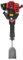 Excavatrice portable avec moteur à essence - Multifonction - Tondeuse à gazon à essence - Déplacement de 52 CC - 1500 battements par minute - Capacité du réservoir de carburant : 1,3 l
