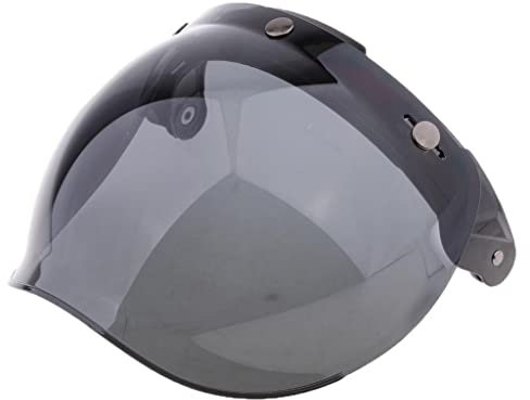 3 Snap Flip Up Visor, Face Shield Lens for Open Face Motorcycle Helmets, UV Protection, Scratch Resistant
