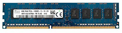 Memory RAM Hynix ECC Unbuffered DDR3 8GB 2Rx8 1600MHz PC3L-12800E UDIMM HMT41GU7AFR8A-PB