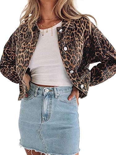 Justalwart Leopard Jackets for Women (US 4-6)