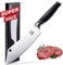 zayiko NAMI Blockmesser 34 cm Länge mit 20,5cm Klinge deutschem Edelstahl und ergonomischen Griff aus ABS, Vielseitiges Profi-Küchenmesser, BBQ Messer, Kochmesser, Fleischmesser, Tranchiermesser