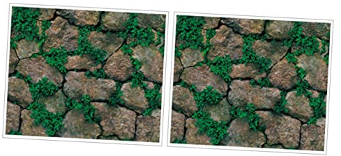 HOMSFOU 3d Tapete 2 Vinyl-Aufkleber Für Küche X Cm Küche D Wand Für Steine Abziehbar Folie Schlafzimmer Papier Abnehmbar Stein Selbstklebend Selbstklebend Rustikal Dekorative Wandpaneele