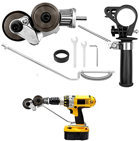 Rouufgeg Electric Drill Plate Cutter Attachment Metal Cutter Sheet Metal Cutter Drill Attachment