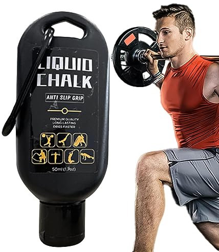 Fester Griffverstärker, 50-ml-Flasche, Rutschfeste Kletterkreide, Fester Griffverstärker Für Verschwitzte Hände, Fester Griffverstärker Für Verschwitzte Hände, Fitnessstudio-Kreide Zum Gewichtheben, T