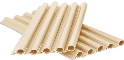 COVER IT – Sichtschutzstreifen – Befestigungsclips 40 Stück Beige - Klemmschienen für Garten Sichtschutz - Klemmschiene für Bauzaun Sichtschutze