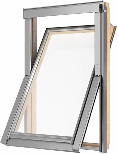 Velux Gruppe RoofLite+ Dachfenster Holz SLIM und Eindeckrahmen (78 x 118)