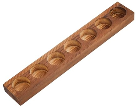 SUPERFINDINGS Grands Porte Bougeoirs en Bois pour Bougies Chauffe Plat, Support en Bois de Manguier pour Bougies Chauffe Plat, Porte Bougie pour Tables et Mariages Diamètre 4.45cm/1.75pouce