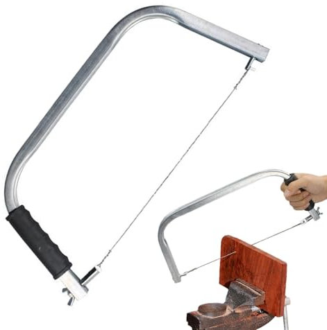 Scie à chantourner - Scie à chantourner | Outil de coupe manuelle | Pour le matériel de fleur avec nœud | Cadre de scie réglable | Outil multifonction pour bijoux avec poignée en bois