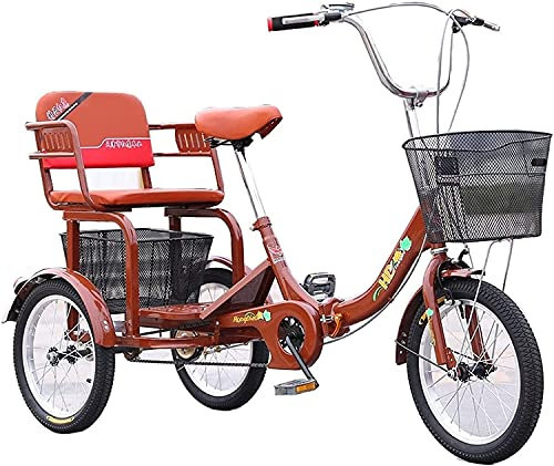 Vuxen trehjuling, 3-hjulig cykel för s 3-hjulig kryssning trehjuling, vikbar trehjuling för vuxna, 1-växlad vikbar trehjuling för vuxna, 16 tum 3-hjuls cykel med pass