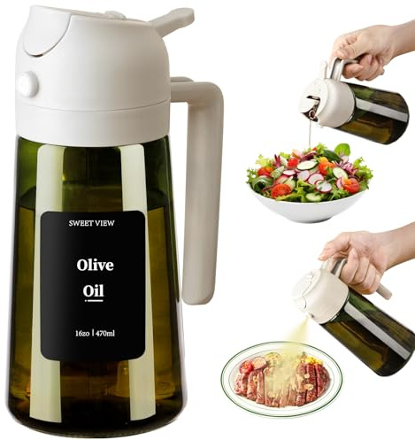 SWEET VIEW Aceitera Spray Pulverizador y Dispensador Aceite