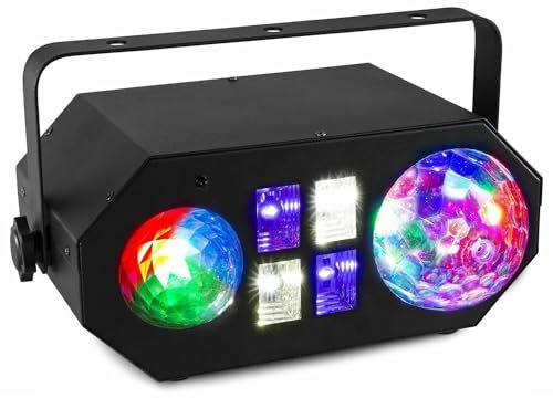 BeamZ LEDWAVE Efecto de Luz LED 4 en 1 con Jelly Ball, Efecto Agua, Luz Negra (UV) y Estroboscopio. Luces de discoteca, Iluminación fiesta.