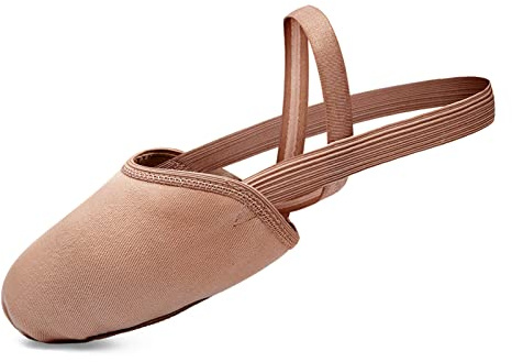Stelle Half Soles Dance Shoes Women Men Canvas Lyrical Pirouette Ballet Shoes Turners Dance Shoes for Contemporary (Tan, 7.5/8.5)