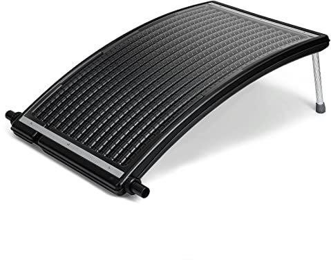 SWANEW Sonnenkollektor Solarheizung Poolheizung Schwarz 110 x 69 x 14 cm, Anschluss Ø 38 mm, Pool Heizungen Solaranlage für Warmwasser Gartendusche Pool
